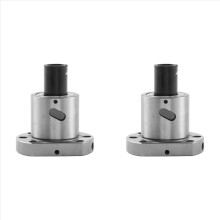 2 Stück SFU2005 Kugelgewindemutter 32 mm Kugelgewindetrieb 2005 Flansch Einzelkugelmutter für 2005 Muttergehäusehalterung CNC-gefräst