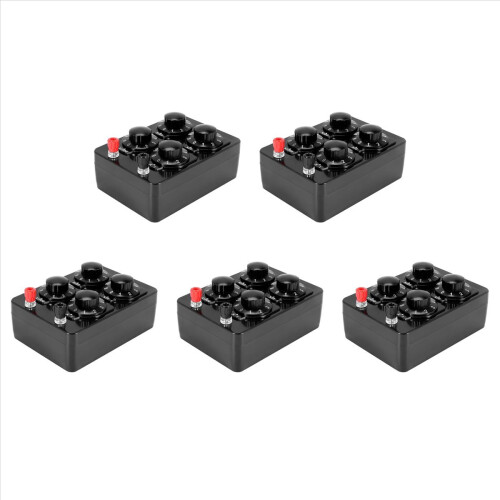 5X 0-9999 Ohm Simple Resistance Box Precision Variable Decade Resistor Teaching Instrument