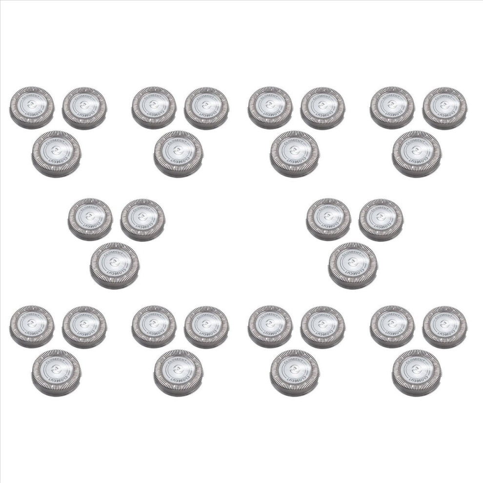 Silver 30 Pcs Replacement Shaver Head Blade Cutters For Hq4 Hq58 Hq56 Hq80