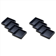 8 Stück rutschfeste Möbelgleiter – 6,35 x 6,35 cm große quadratische Gummifüße, Antirutsch-Untersetzer für Rollen, Sofas, Stühle und Betten
