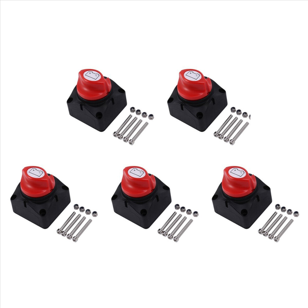 5X 12V-48V Battery Disconnect Switch Battery Isolator Switch Cut Off Kill Switch For Car Rv Boat Truck 4853316760184