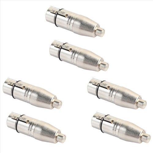 6 ks adaptérov XLR na samicu, adaptér XLR na samicu, adaptér jack
