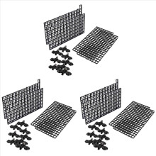 3x Aquarium Verdeelbak Plastic Gaas Aquarium Eierdoos Licht Diffuser, Aquarium Verdeelbak Filter Bodem Isolatie