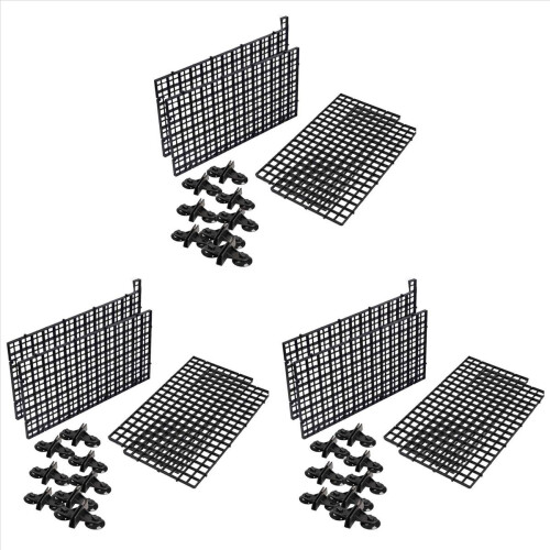 3X Aquarium Divider Tray Plastic Mesh Aquarium Egg Box Light Diffuser, Fish Tank Divider Filter Bottom Isolation