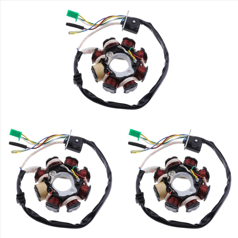 3X Gy6 Engine Stator Generator Coil 157Qmj For Gy6 Engine 125Cc 150Cc Atv Scooter Accessories 4853066916848