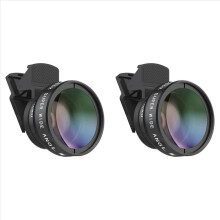 2X Phone Lens 0.45X Ultra Wide-Angle Macro Lens Phone External Camera for