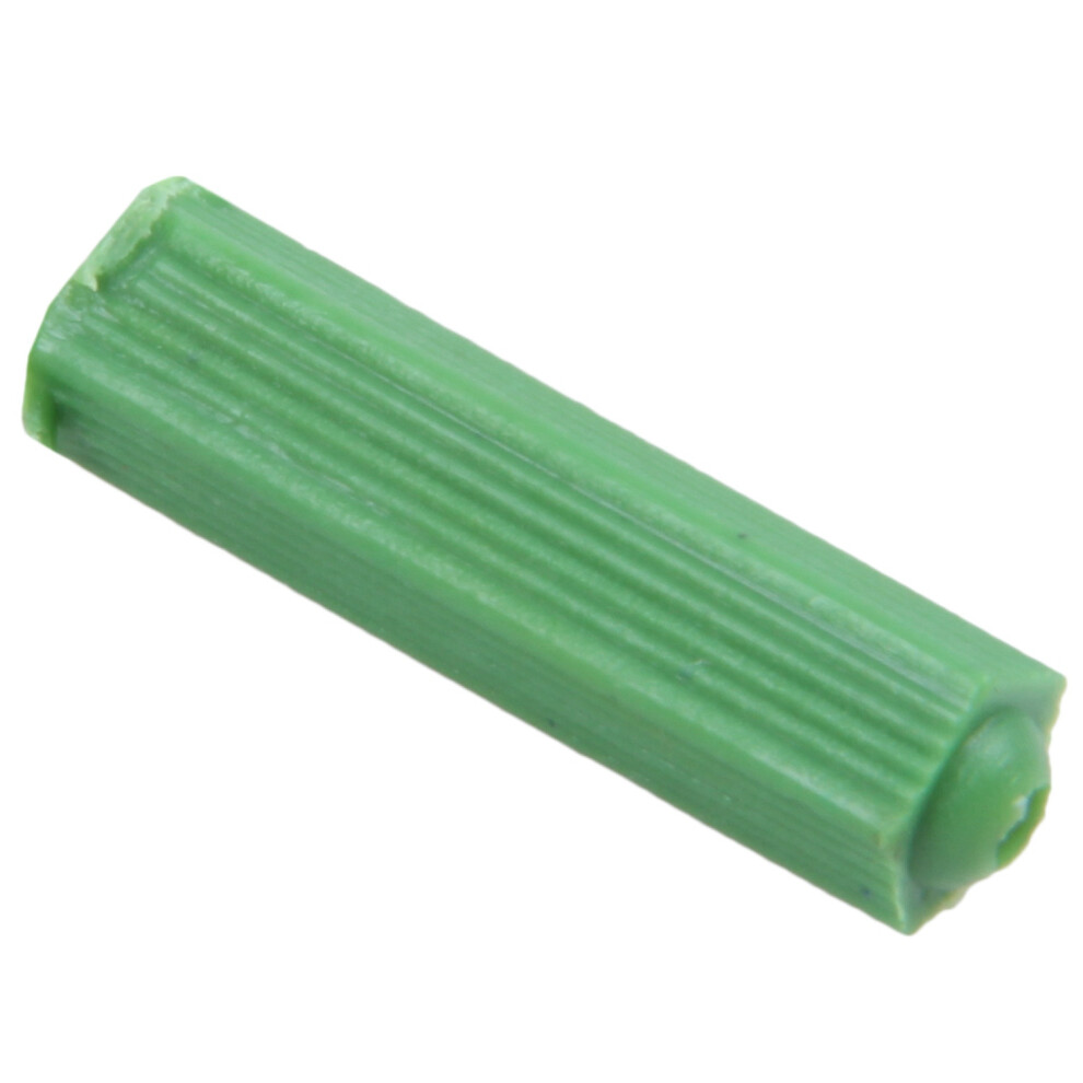 500 Pcs Green Masonry Screw Fixing Wall Anchor Plugs 6Mm X 27Mm 4711009478115