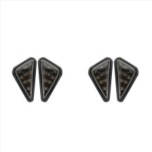 4 Stück dreieckige LED-Blinker zur flächenbündigen Montage, 12V Motorrad-Blinker für