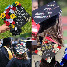 10 PCS White Glitter Cardstock Premium Construction-Paper for Graduation Caps Decorations