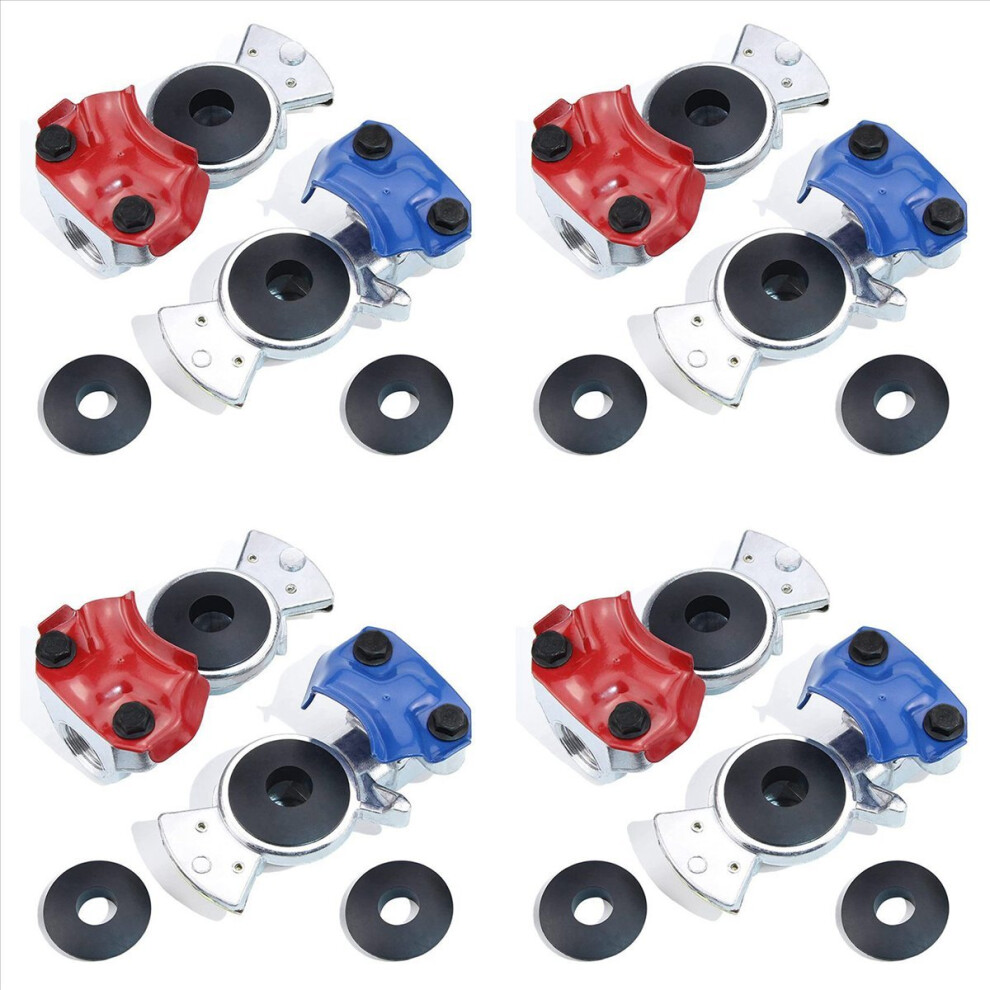 4X Gladhand Emergency & Service Brake Air Hose Coupling Connectors Glad Hands Parts For Semi Trucks Trailers Rvs 4853066930141