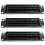 3X 8 θυρών Straight-Through CAT6 Patch Panel RJ45 Καλώδιο δικτύου Adapter Jack Ethernet Distribution Frame 1