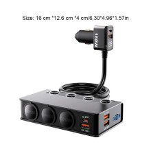 Car Adapter New 3-Socket 3.1A Charger Charger USB Car USB+QC3.0+PD65w Accessories Port USB 18W