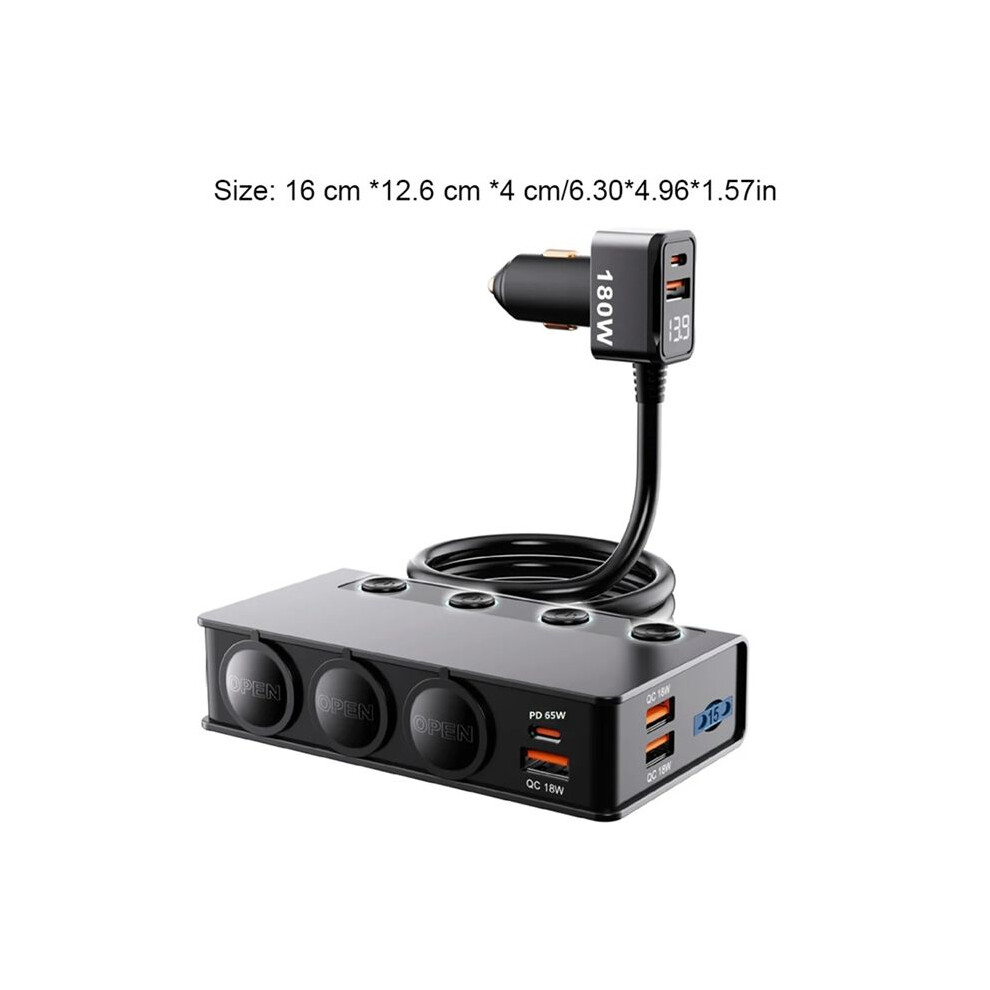 Car Adapter New 3-Socket 3.1A Charger Charger Usb Car Usb+Qc3.0+Pd65w Accessories Port Usb 18W 4711274531898