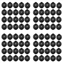 80 Stück Mini-Fingerabdruck-Stempelkissen, schwarz, für Notarbedarf, Identifikation, Sicherheitsausweis, Fingerabdruck