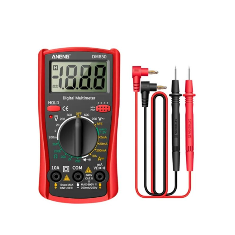 Aneng Dm850 1999 Counts Digital Multimeter Eletric Automatic Ac/Dc Votage Tester Current Ohm Ammeter Detector Tools Red 6131407744465