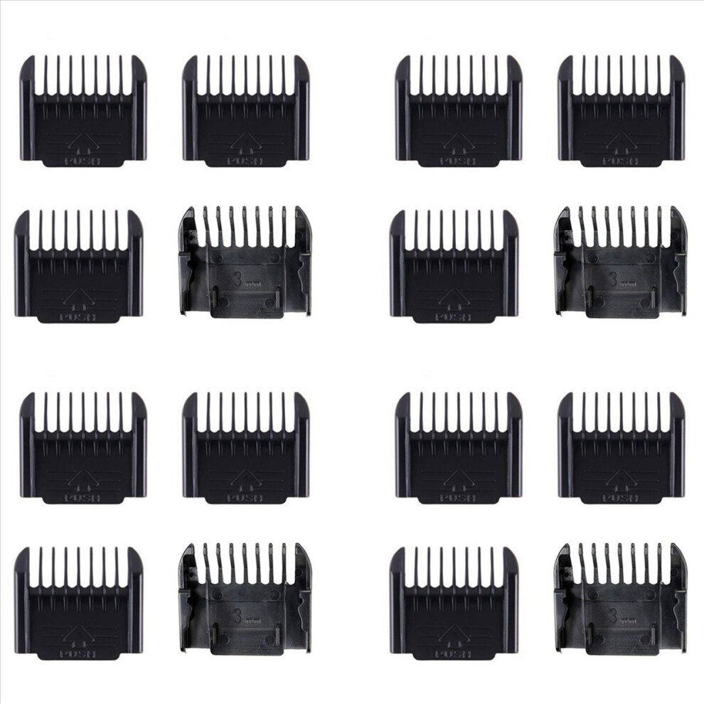 Electric Clipper Accessories,16Pcs Cut Clipper Limit Comb Guide Attachment Size Barber Replacement(1mm,1mm,2mm,3mm)