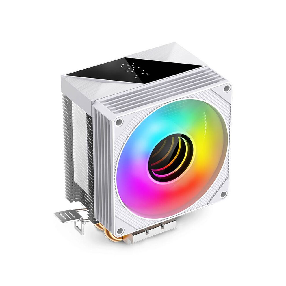 Kf200 Cpu Cooler Argb Quiet Fan 2 Heat Pipes Air Radiator For Fm1/Fm2/Am2/Am3/Am4/Am5 Pc Processor Heatsink Cooler 4713616103398