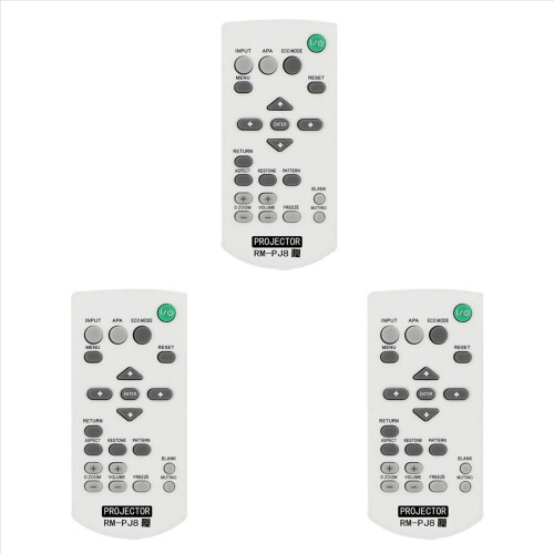 3X for Wireless Switch Projector Remote Control Replacement (RM-PJ8)