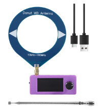 SI4732 Mini Pocket Radio 1.9inch IPS Screen LSB USB AM FM/AM Radio with Antenna 180mhz HF SW MW VHF Radio