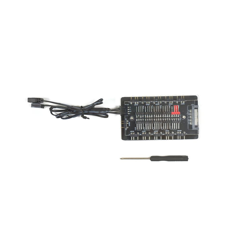 Argb Pwm Hub Fan Hub Temperature Control Shenguang Synchronous Dual 10-Channel Chassis Fan Controller Light 6132555162231