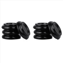 Klavierrollen-Untersetzer, Klavierrollen, Fußschützer für Klavierbeine, Holz, 8er-Set, Schwarz