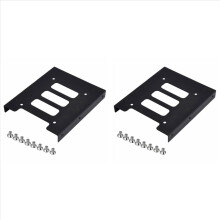 2 stuks 2,5 inch naar 3,5 inch SSD HDD metalen adapter montagebeugel harde schijf houder