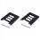 Conjunto de 2 adaptadores metálicos de 2,5 polegadas para 3,5 polegadas para SSD/HDD. 1