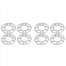 8 Stück Aluminium-Spurverbreiterungen, Distanzscheiben, 3-mm-Radbolzen für 4x100, 4x114,3, 5x100, 5x108, 5x114,3, 5x120