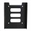Conjunto de 2 adaptadores metálicos de 2,5 polegadas para 3,5 polegadas para SSD/HDD. 2