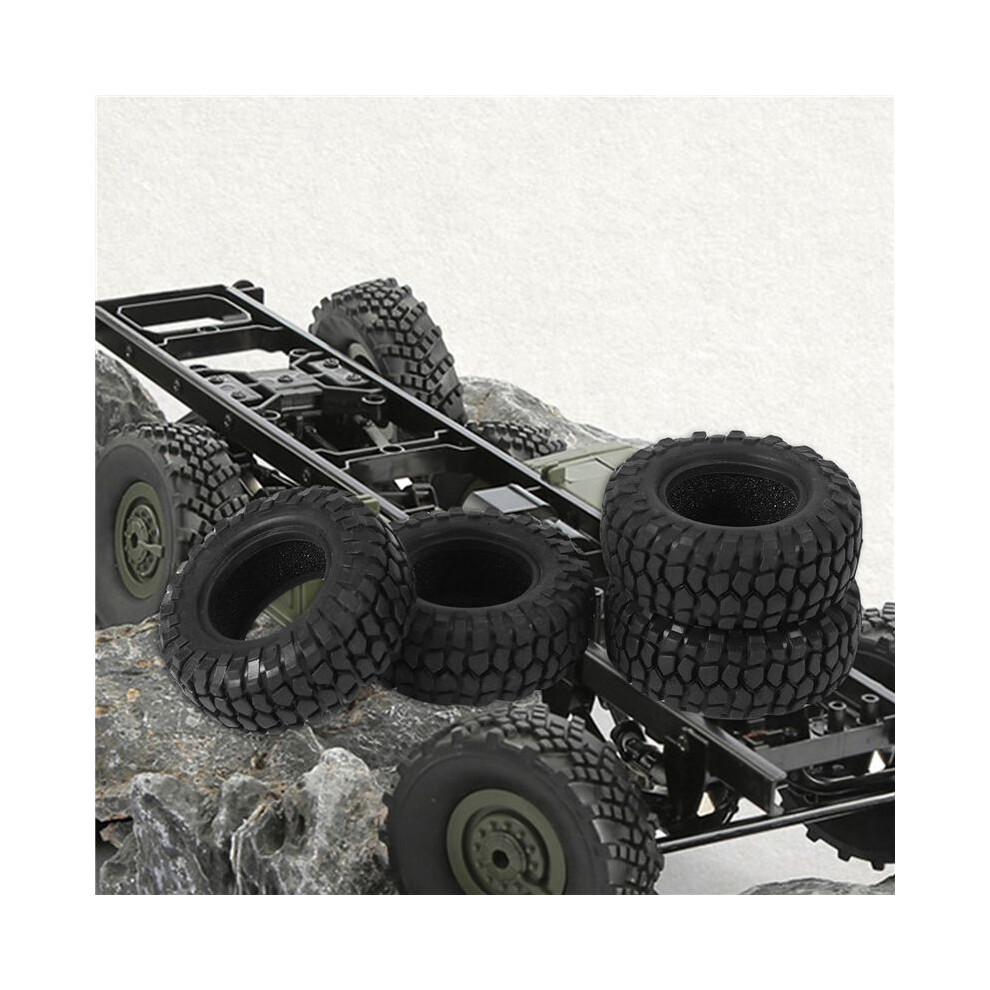 4Pcs 48Mm 1.0 Soft Rubber Wheel Tires Tyre For 1/24 Rc Crawler Car Axial Scx24 90081 Axi00002 Upgrade Parts 4713445709365