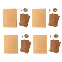 Conjunto de 48 folhas de papel kraft vintage para escrita, estilo europeu, ideal para cartas e artigos de papelaria, número 16.