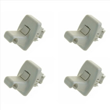 4 Presilhas de Fixação do Quebra-Sol Lado do Passageiro ou do Motorista 25840046 para Van Express 2003-2014 Cinza