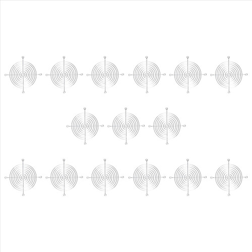 Conjunto de 15 peças de grades de proteção metálicas para ventiladores de PC, com 120 mm (4,7 polegadas).