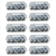 510Pcs Fishing Hooks High Carbon Steel Worm Senko Bait Jig Fish Hooks with Plastic Box