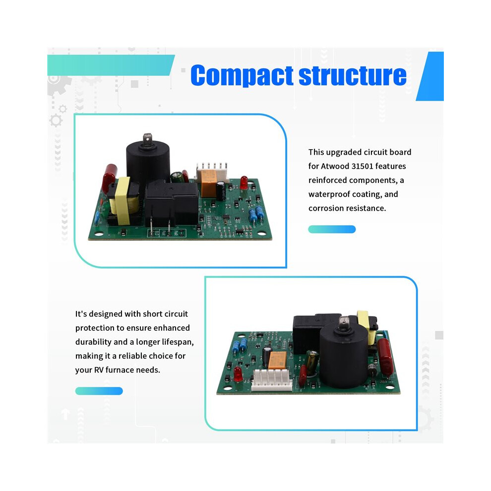 31501 For Atwood Rv Furnace Replacement Circuit Board Kit, Direct Fit Burner Control Board 33488 33727 For Dometic 6133165927432