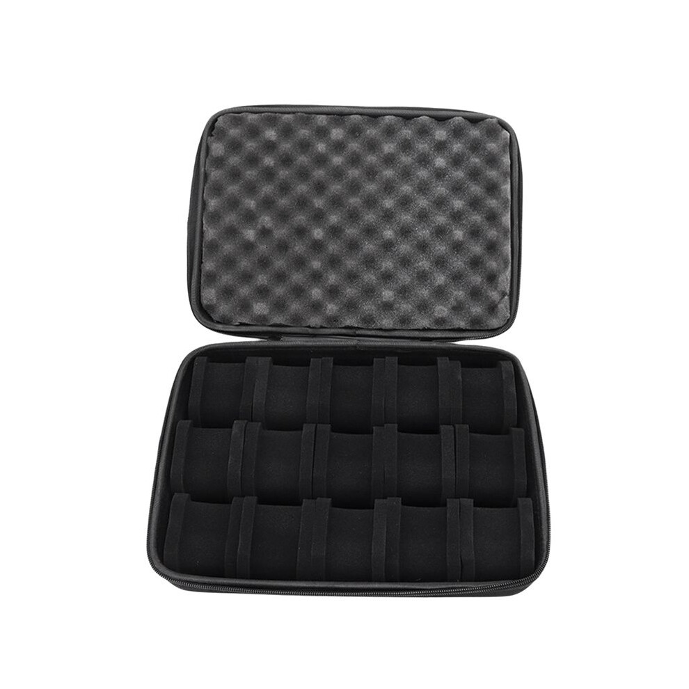 15 Slots Hard Shell Watch Storage Organizer Case, Watch Carry Box Watch Box Holder Display Cabinet 4713540556635