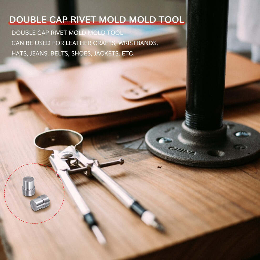5 Sets Double Caps Rivets Dies(5Mm/6Mm/8Mm/10Mm/12Mm) 4712685182020