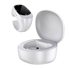 JX-12Pro E-Book Page Turner Bluetooth Wireless Ring Remote Control Touch Screen Page Clicker Video Photo Taking White