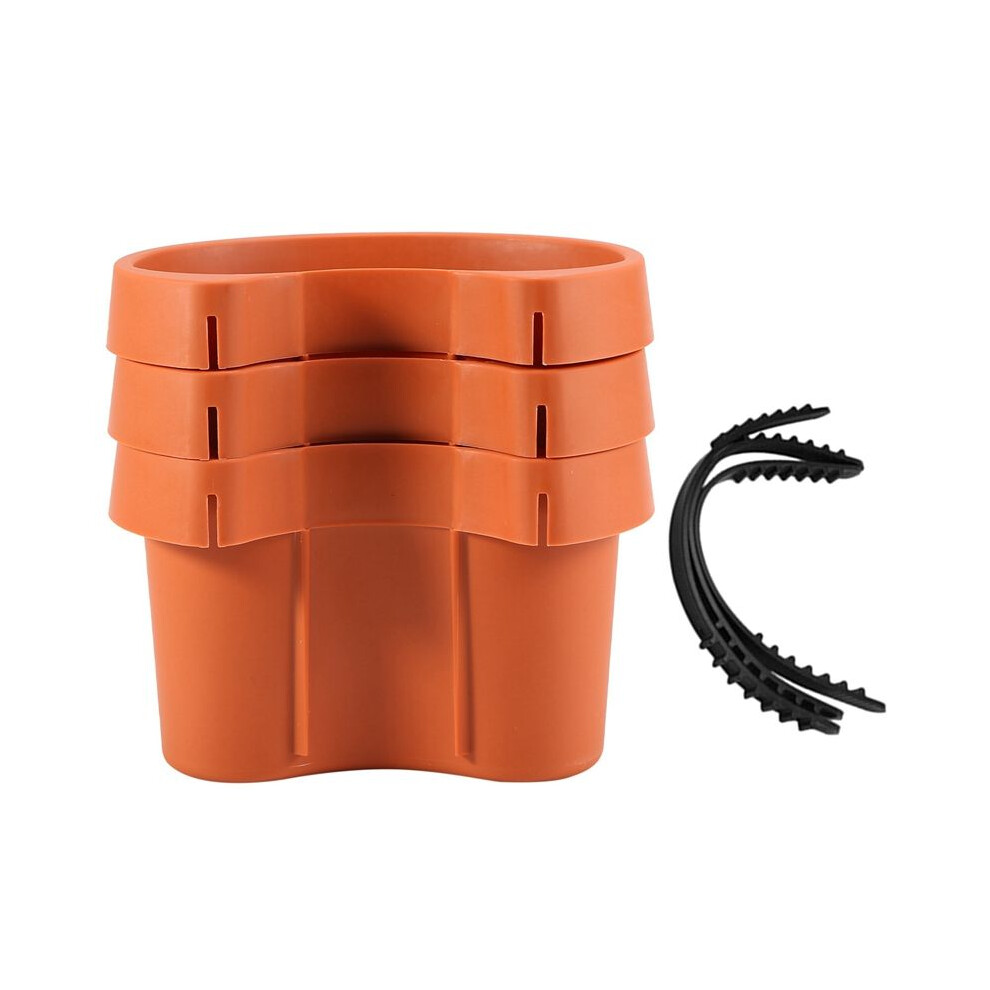 3 Pc/Lot Unique Gutter Downspout Garden Flower Pot Drain Pipe Flower Pots Tubs Drain Pipe Garden Planters