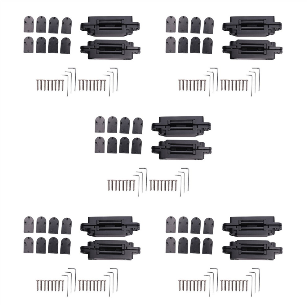 10Pcs 6 Inch Concealed Door Hinges Concealed Hinges 180 Degree Swing Hinge 3 Way Adjustable Butt Hinge A 4853316765967