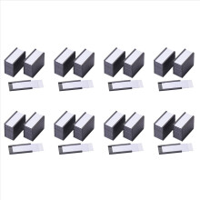 400 Stück magnetische Etikettenhalter mit magnetischen Datenkartenhaltern und transparenten Kunststoffschutzhüllen für Metallregale (1 x 2 Zoll)