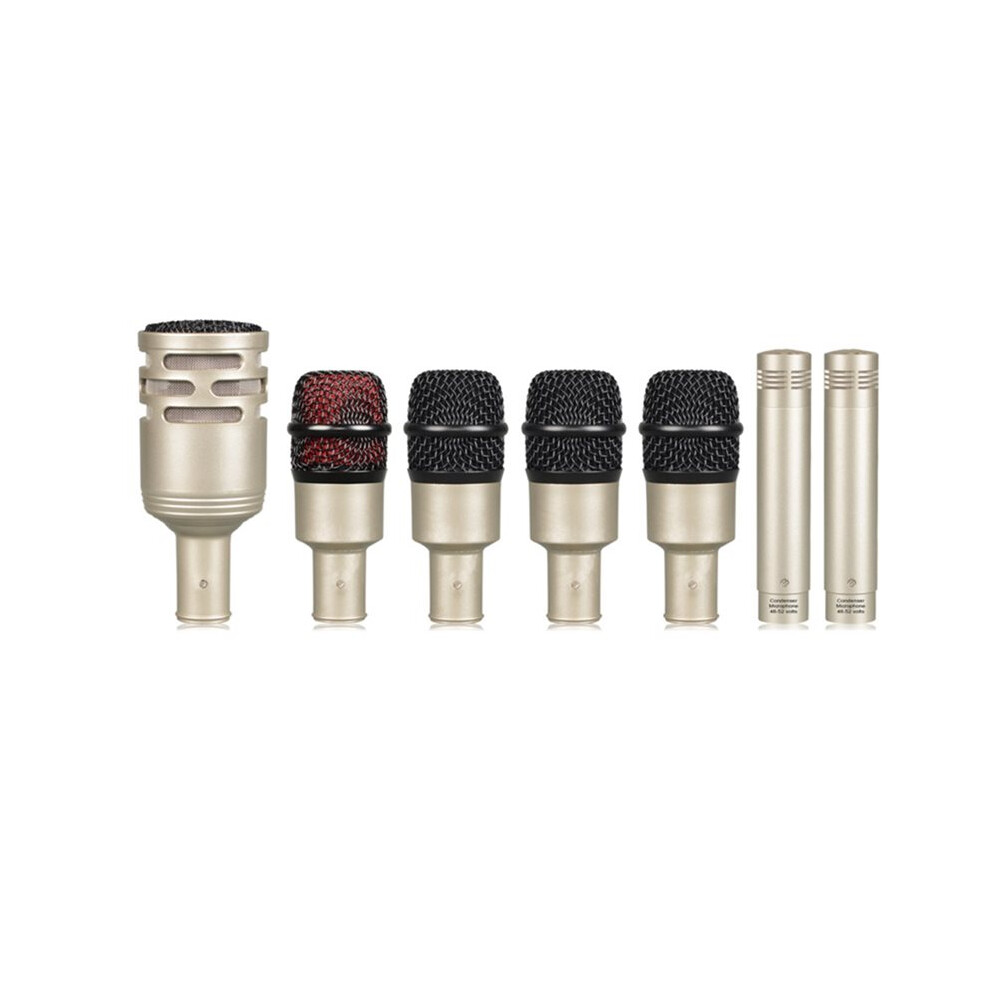 Dp7a-Xlr 7-Piece Wired Dynamic Drum Microphone Kick Reception Instrument Snare Cymbals Mic Set Instrument Mics B 6132295001500