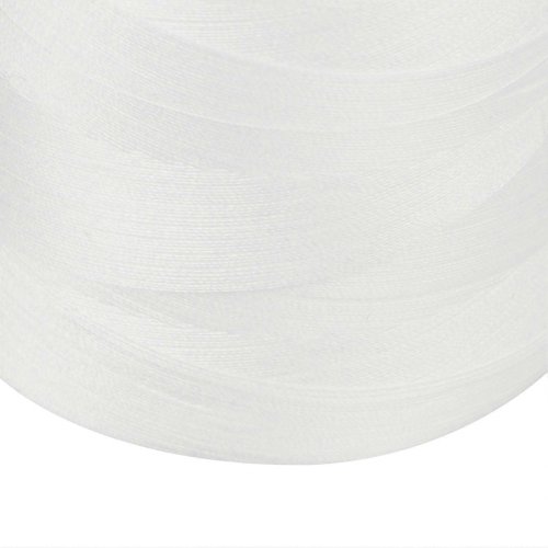 4Pcs Serger Thread White Premium Polyester Sturdy Durable Wear Resistant Widely Used White Thread 1