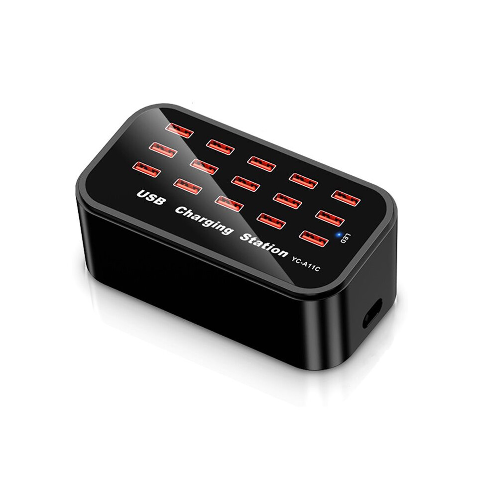 Eu Plug 15 Ports 100W 20A Usb Charging Station Fast Phone Charge Hub Charger Desktop Chargers For Multiple Mobile Phones 6132671390655