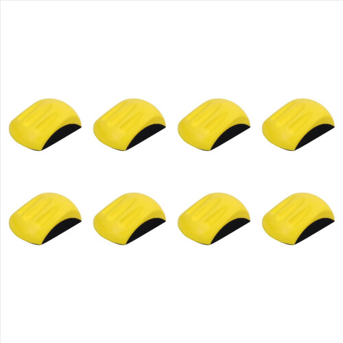 Bloco de lixa manual de 8 x 5 polegadas para lixa com fixação por velcro, almofada de polimento manual, ferramentas abrasivas