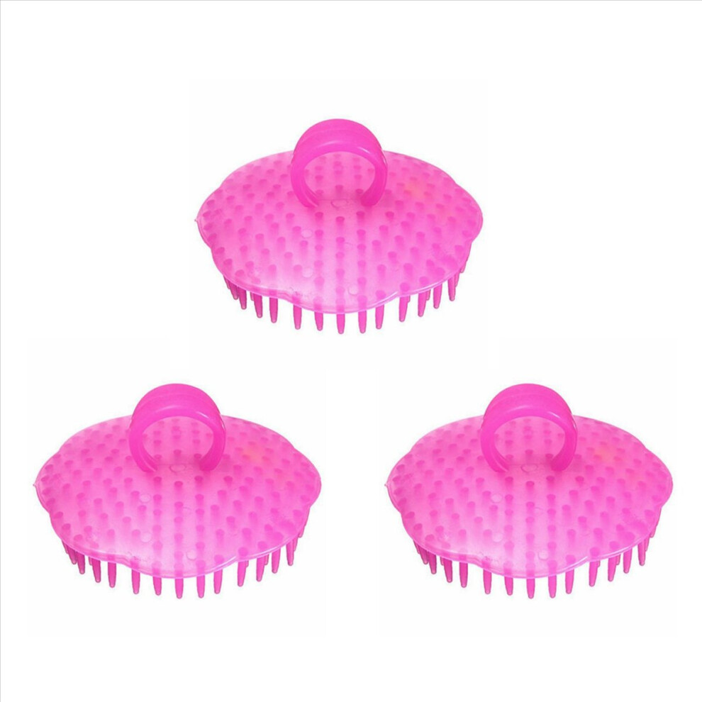 Unisex 3X Shampoo Washing Hair Massage Brush Massager Comb Scalp Shower Body
