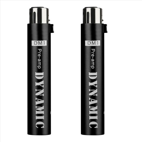 2X Replace for DM1 Dynamic Microphone Preamplifier 28DB Gain Amplifier for Dynamic and Passive Ribbon Microphones,Black