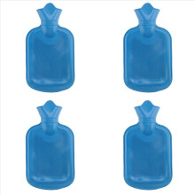 Dicke Wärmflasche aus Gummi für den Winter, 4er-Pack, 500 ml