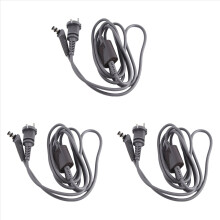 3X for Hair Styler HS01 HS05 Curling Iron Special Power Cord Replacement Repair Accessorie EU Plug
