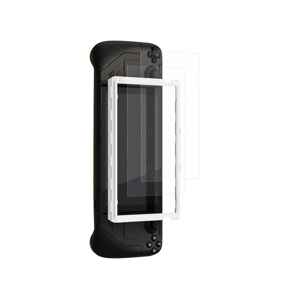2Pcs Screen Protector Tempered Glass Film With Positioner For Steam Deck Lcd/Oled Easy Install Hd Clarity 6131555026543